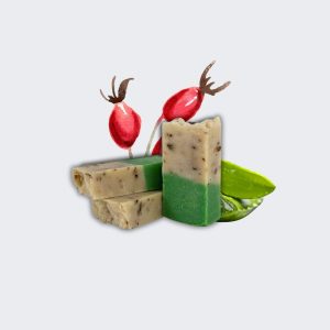 Pastilla de jabón de Aloe Vera y Rosa Mosqueta