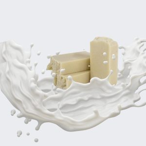 Pastilla de jabón de leche de cabra