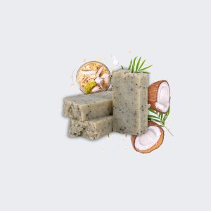 Pastilla de jabón de avena y coco